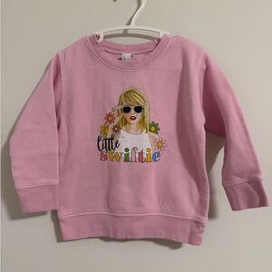 Rabbit Skins Pink Little Swiftie Kids Hoodie